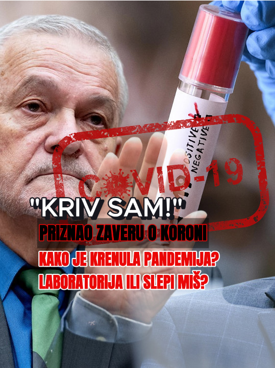 Šok: Faučijev savetnik priznao "zaveru" oko kovida 19