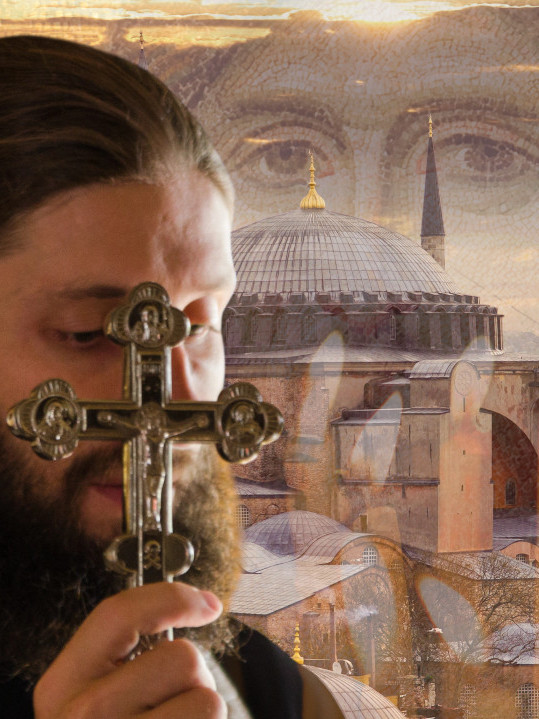 Liturgija u Aja Sofiji: Predvodio je iskušenik sa Svete Gore