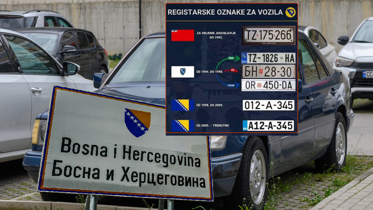 Tablice u BiH: Samo 7 slova, NEMA GRADOVA - evo zašto