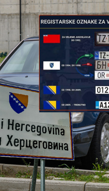 Tablice u BiH: Samo 7 slova, NEMA GRADOVA - evo zašto