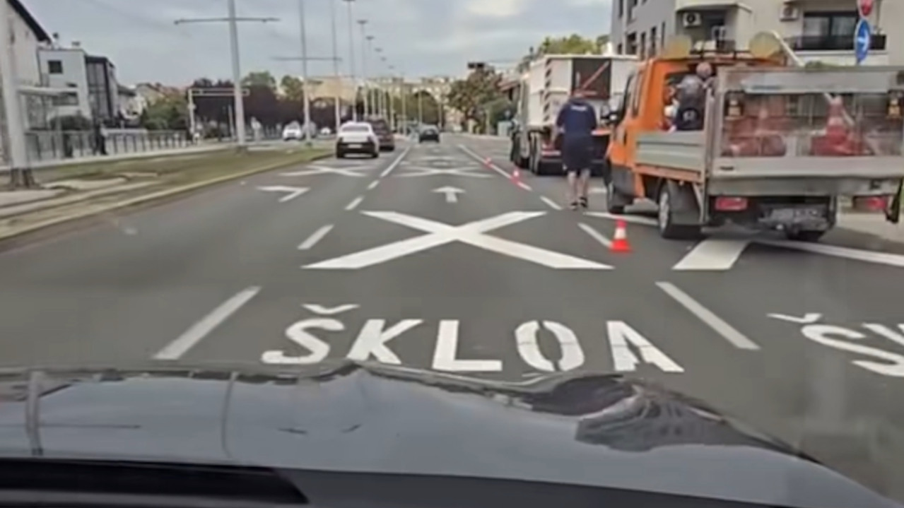 Pogreši čovek, ali kako baš ispred škole - usred prestonice