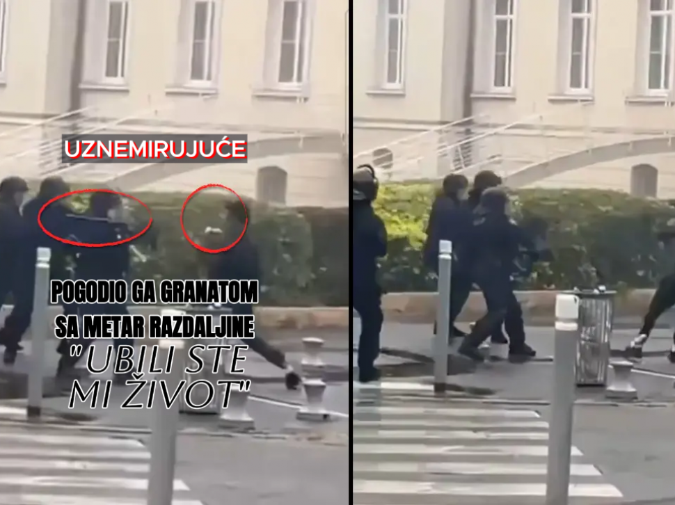 (Uznemirujuće) Francuski policajac granatom pogodio dečaka