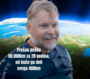 '98 KRENUO PEŠKE KUĆI: Do cilja ga sad deli svega 400km