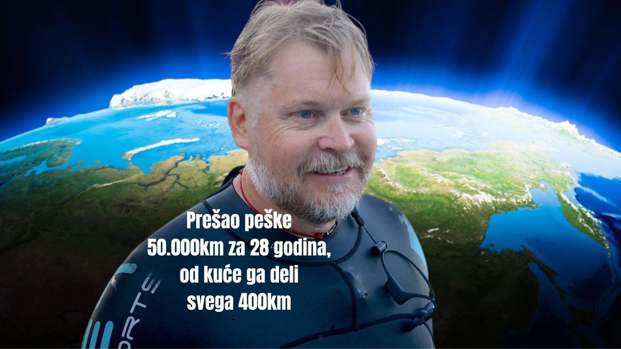 '98 KRENUO PEŠKE KUĆI: Do cilja ga sad deli svega 400km