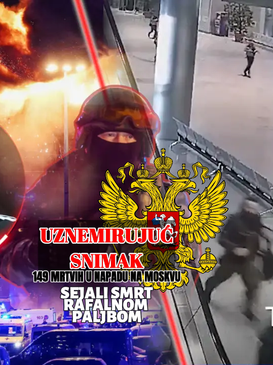149 mrtvih u napadu u Moskvi: FSB objavio uznemirujuć snimak