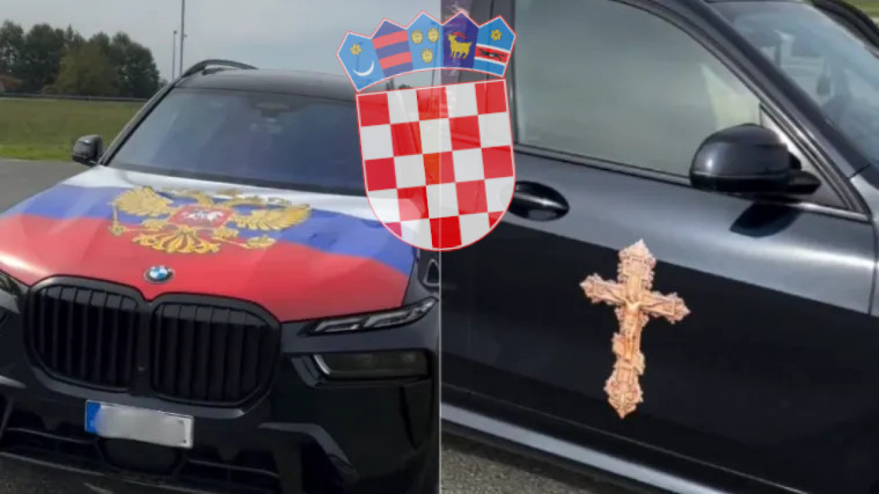Ruska zastava i krst na BMW-u: Nemac kažnjen u Hrvatskoj