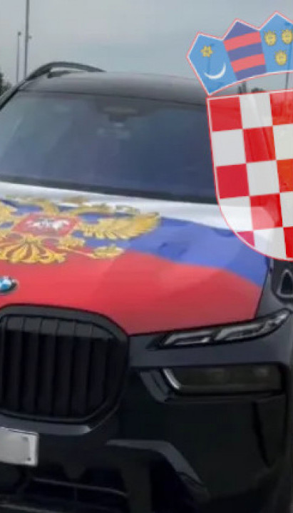 Ruska zastava i krst na BMW-u: Nemac kažnjen u Hrvatskoj