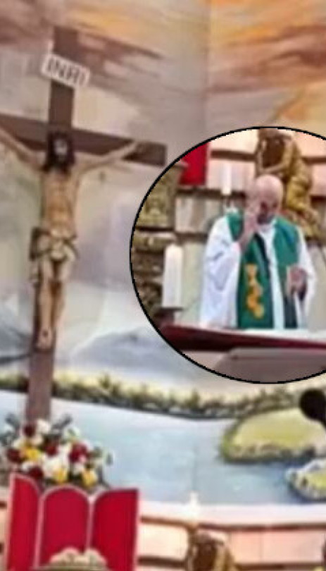 (uznemirujući video) Krst pao na sveštenika i usmrtio ga