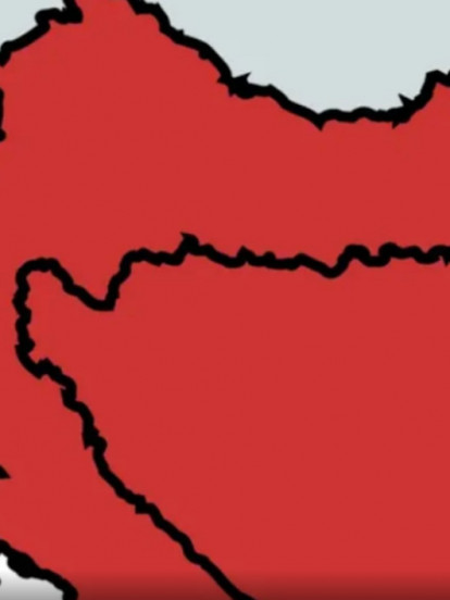 Nova karta - PROVOKACIJA? Srbija, HRV, CG i BiH u crvenom
